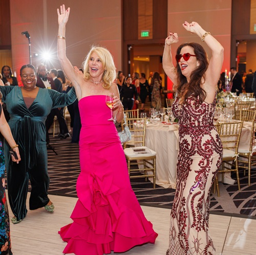 Three women on the dance floor